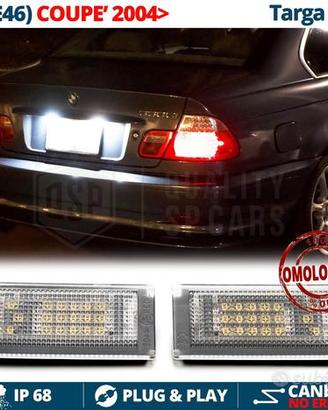 PLACCHE Luci TARGA LED per BMW SERIE 3 E46 COUPE'