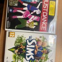 Just dance e the sims 3 for nintendo wii