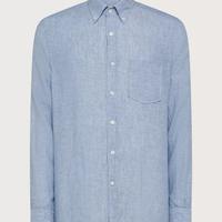 Camicia lino SEVENTY - blu- taglia 39