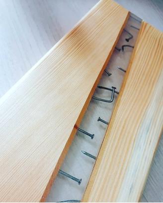 tagliere in larice e resina 