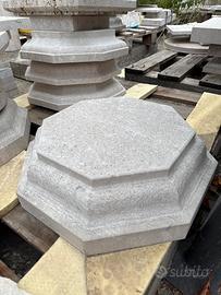 Copri pilastro ottagonale in pietra