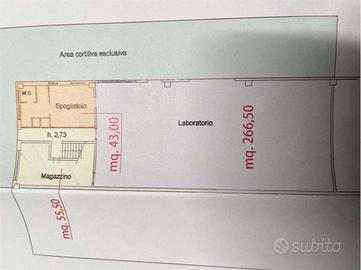 Immobile di 380 m² con 1 locale a Bomporto