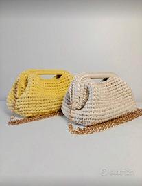Borsa clutch in similpelle