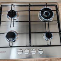 Piano cottura gas Indesit Inox 60 cm in garanzia