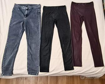 Leggins vita alta LCalzedonia nero grigio bordeaux