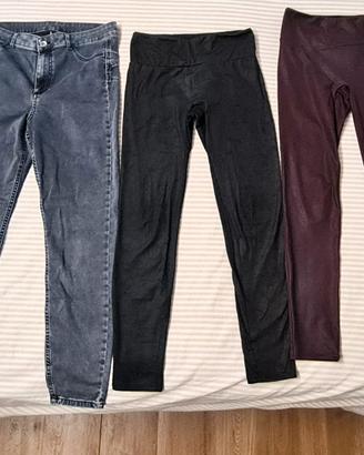 Leggins vita alta LCalzedonia nero grigio bordeaux