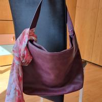 Borsa in eco pelle bordeaux
