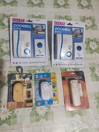 Lotto campanelli wireless + allarmi porte/finestre
