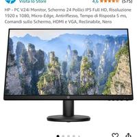 monitor HP 24 pollici 