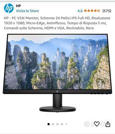 monitor HP 24 pollici 