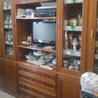 Mobile soggiorno con vetrine anni 80