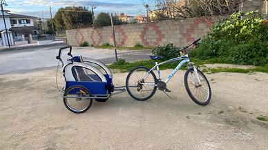 Carrellino da attaccare alla bici per bambini