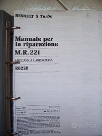 RENAULT 5 TURBO-Motore centrale-Manuale d’officina