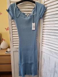 GUESS Vestito abito donna azzurro tenue Taglia 46