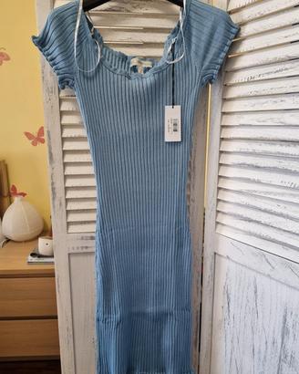 GUESS Vestito abito donna azzurro tenue Taglia 46