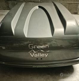 Box Tetto Auto GreenValley UNICA 450 litri + barre