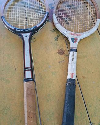 Racchette da tennis vintage in legno 