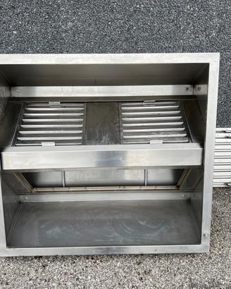Cappa aspirante snack centrale 120x110x45H