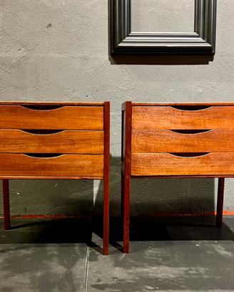Comodini vintage in teak design danese anni '60