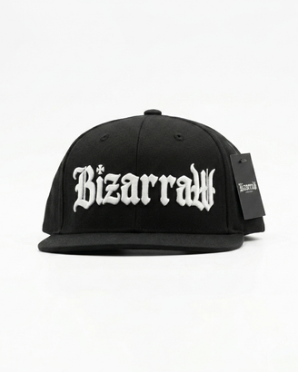 SNAPBACK NERO - brand BIZARRAW