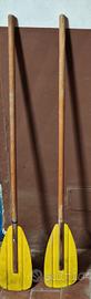 coppia remi in legno 