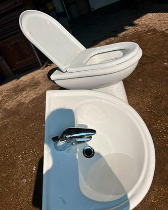 Sanitari bagno (lavabo ceramica Dolomite e Wc )