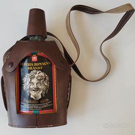 VECCHIA ROMAGNA BRANDY bottiglia vuota tracolla
