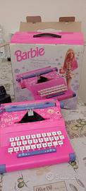 macchina da scrivere barbie