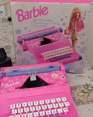 macchina da scrivere barbie