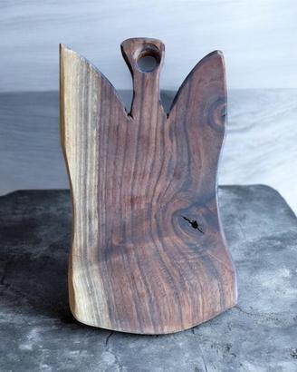 Tagliere legno noce massello