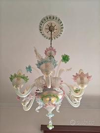 Lampadario e applique vetro soffiato Ca’ Rezzonico