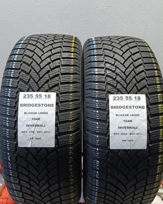 2 GOMME 235 55 18 BRIDGESTONE INV RIF3800