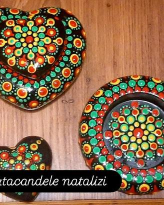 Portacandele natalizi Natale candele 