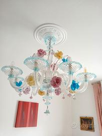 Lampadario vetro di Murano