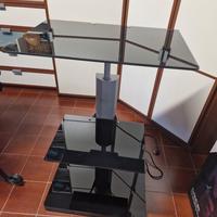 Mobile porta TV, consolle, decoder in vetro 