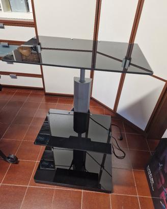 Mobile porta TV, consolle, decoder in vetro 