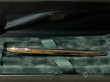 Cross Penna a sfera laminata in oro 10 kt vintage