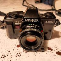 Minolta X300s ,obiettivi, borsa lowepro e filtri