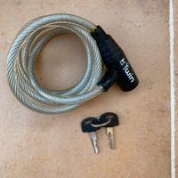 Antifurto accessori bici 100 con chiave viola