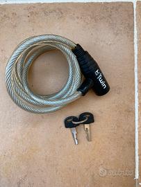 Antifurto accessori bici 100 con chiave viola