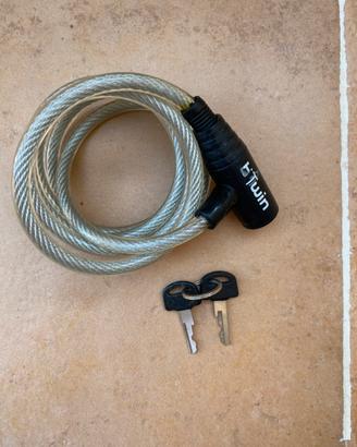 Antifurto accessori bici 100 con chiave viola