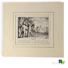 INCISIONE ACQUAFORTE LE PAPE-GUAY - JACQUES STELLA