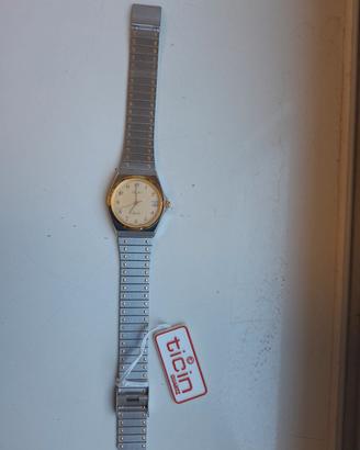Ticin Quartz Swiss Made Vintage NOS Bicolore
