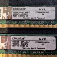 RAM Kingston DDR2 1gb x 2