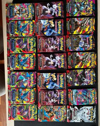 Lotto 21 pacchetti carte pokemon
