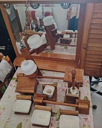 arredo bagno in ciliegio 