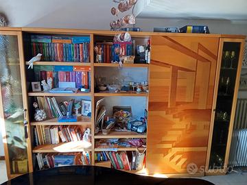 Libreria vetrina con anta scorrevole 