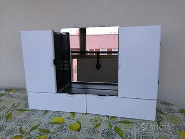 Mobiletto da bagno toeletta con specchio anni 70