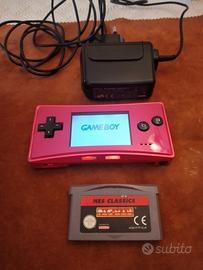 game boy micro fucsia completo