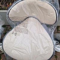 4 sgabelli imbottiti regolabili bianchi